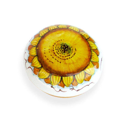 Scatola tonda - Girasoli e Uva