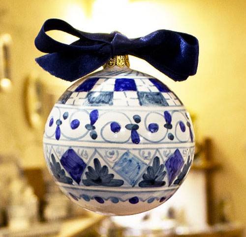 Pallina Natale - Montelupo blu ∅ 8cm