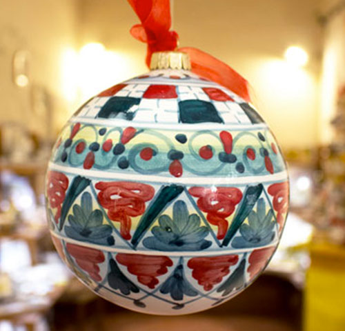 Pallina Natale - Montelupo rosso ∅ 12cm