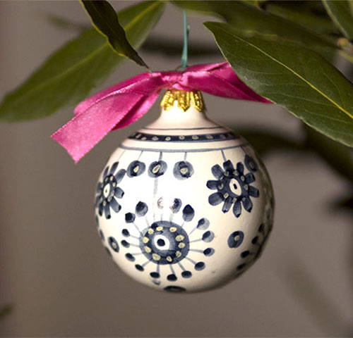 Christmas ball - Blue ∅ 6cm
