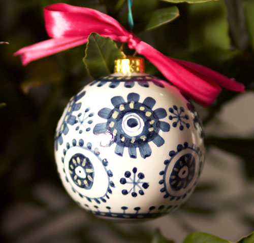 Christmas ball - Blue - ∅ 8cm