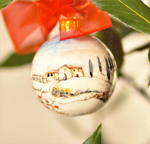 Christmas ball - Paesaggio invernale ∅ 6cm