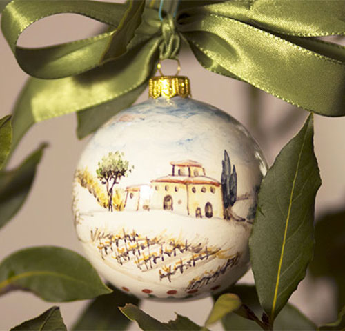 Christmas ball - Paesaggio invernale ∅ 8cm