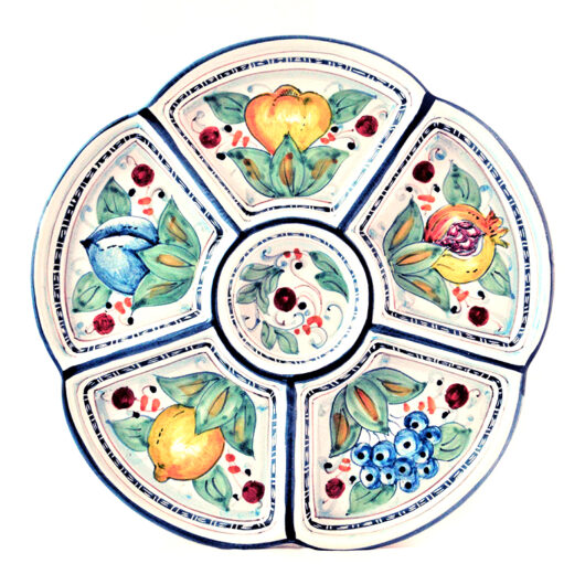Antipastiera a fiore - Decoro Pere