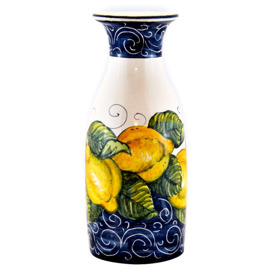 Brocca 1 Litro - Decoro Limoni blu