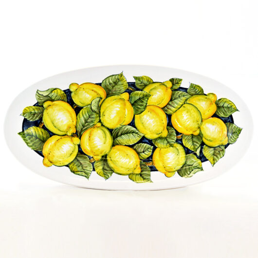 Vassoio pesciera - Limoni blu