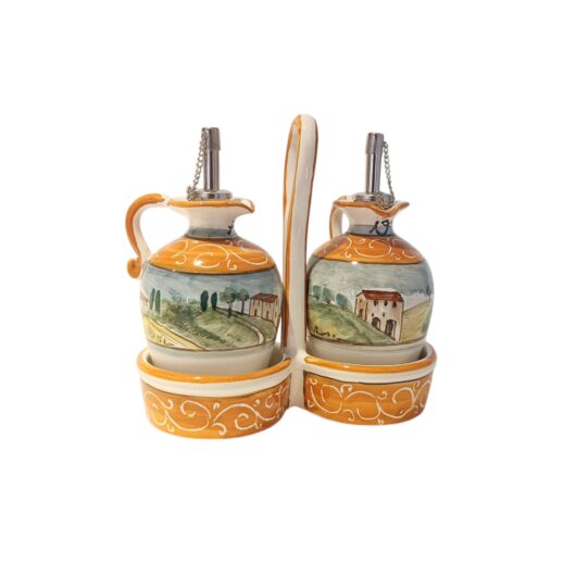 Oil Vinegar Cruet Set - Paesaggio Toscano