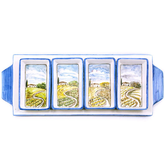 Rectangular appetizer tray - Paesaggio toscano