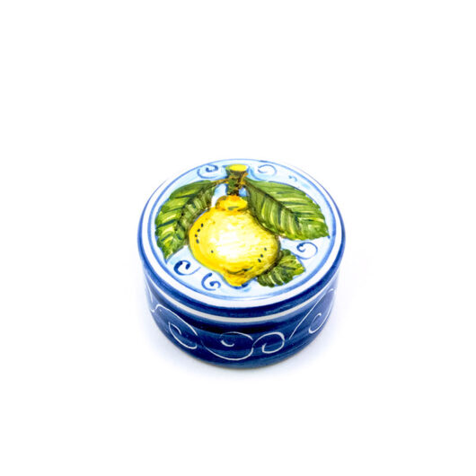 Portapasticche tondo - Decoro Limoni