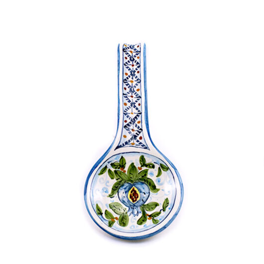 Poggiamestolo - Decoro Melograni azzurri