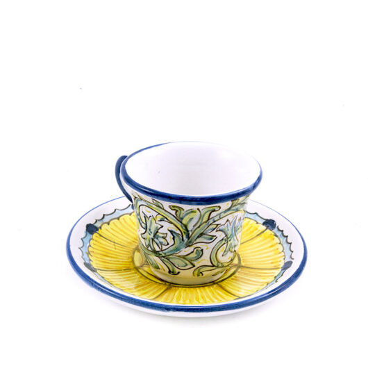 Coffee cup and saucer - Scudi Gialli