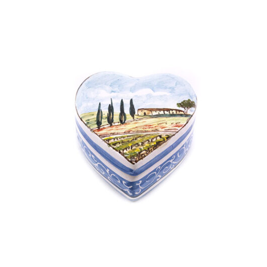 Scatola cuore - Paesaggio toscano