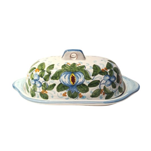 Butter dish - Melograni azzurri