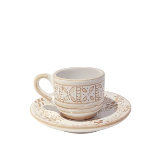 Coffee cup with saucer - Beige
