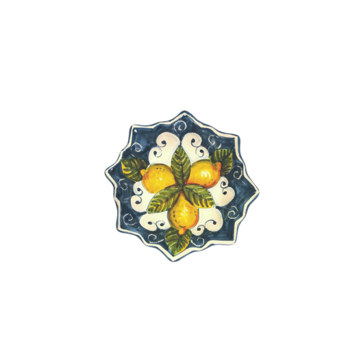 Ciotola stella - Limoni blu