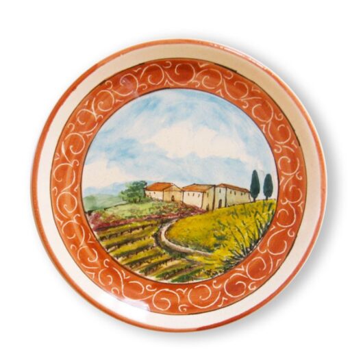 Plate - Tuscan landscape