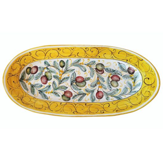Vassoio pesciera - Decoro Olive
